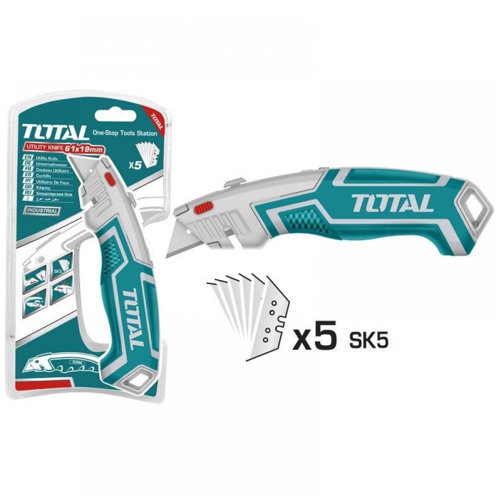TOTAL - Cutter - 61x19mm - 180mm (INDUSTRIAL)
